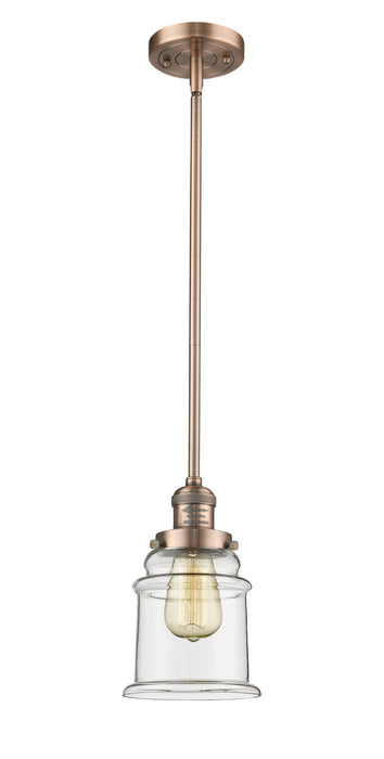 Innovations - 201S-AC-G182-LED - LED Mini Pendant - Franklin Restoration - Antique Copper