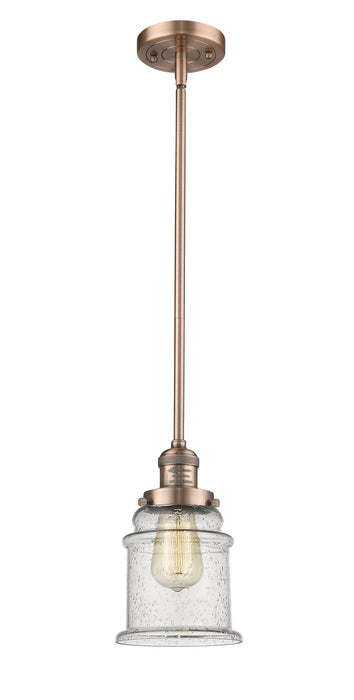 Innovations - 201S-AC-G184-LED - LED Mini Pendant - Franklin Restoration - Antique Copper