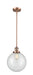 Innovations - 201S-AC-G202-10 - One Light Mini Pendant - Franklin Restoration - Antique Copper