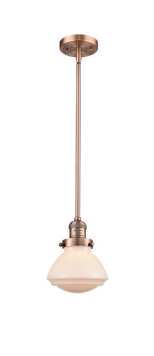 Innovations - 201S-AC-G321-LED - LED Mini Pendant - Franklin Restoration - Antique Copper