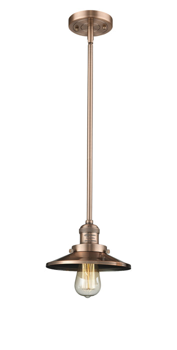 Innovations - 201S-AC-M3-LED - LED Mini Pendant - Franklin Restoration - Antique Copper