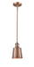 Innovations - 201S-AC-M9-AC - One Light Mini Pendant - Franklin Restoration - Antique Copper