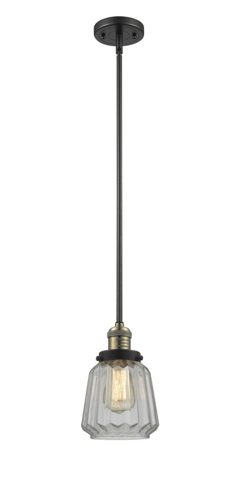 Innovations - 201S-BAB-G142 - One Light Mini Pendant - Franklin Restoration - Black Antique Brass
