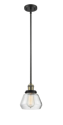 Franklin Restoration LED Mini Pendant Black Antique Brass
