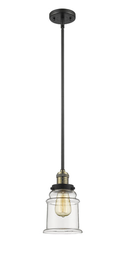 Franklin Restoration LED Mini Pendant Black Antique Brass