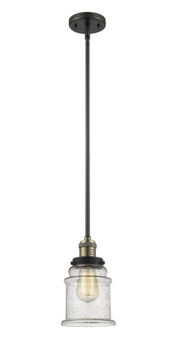 Franklin Restoration LED Mini Pendant Black Antique Brass