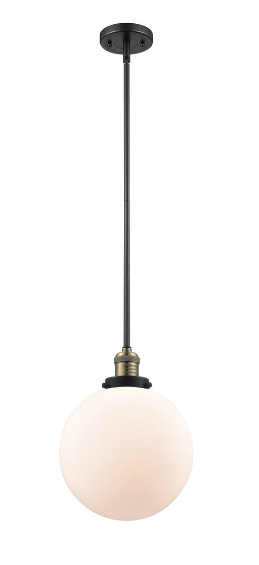 Innovations - 201S-BAB-G201-10-LED - LED Mini Pendant - Franklin Restoration - Black Antique Brass