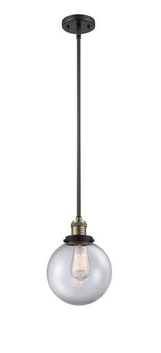 Franklin Restoration One Light Mini Pendant Black Antique Brass