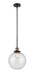 Innovations - 201S-BAB-G204-10 - One Light Mini Pendant - Franklin Restoration - Black Antique Brass