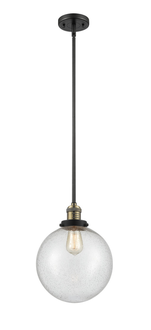 Innovations - 201S-BAB-G204-10-LED - LED Mini Pendant - Franklin Restoration - Black Antique Brass