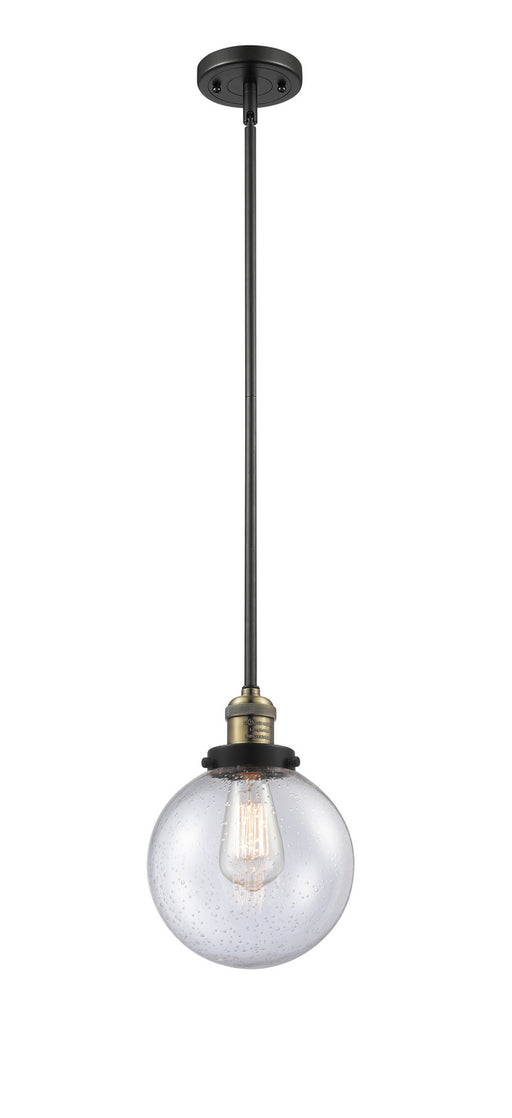 Innovations - 201S-BAB-G204-8-LED - LED Mini Pendant - Franklin Restoration - Black Antique Brass