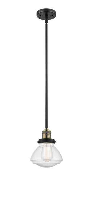 Innovations - 201S-BAB-G324 - One Light Mini Pendant - Franklin Restoration - Black Antique Brass