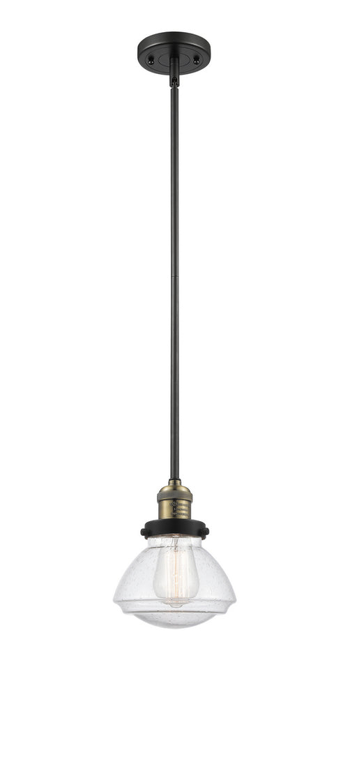 Innovations - 201S-BAB-G324 - One Light Mini Pendant - Franklin Restoration - Black Antique Brass