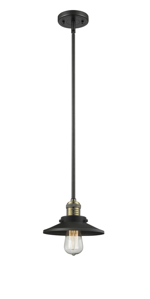 Innovations - 201S-BAB-M6 - One Light Mini Pendant - Franklin Restoration - Black Antique Brass
