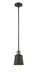 Innovations - 201S-BAB-M9-AB - One Light Mini Pendant - Franklin Restoration - Black Antique Brass