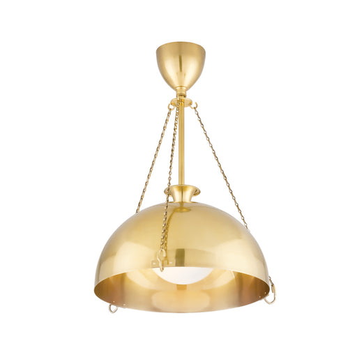 Hudson Valley - 1218-AGB - One Light Pendant - Levette - Aged Brass