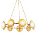 Hudson Valley - 5359-AGB - LED Chandelier - Glimmer - Aged Brass