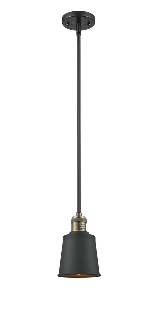 Innovations - 201S-BAB-M9-AB-LED - LED Mini Pendant - Franklin Restoration - Black Antique Brass