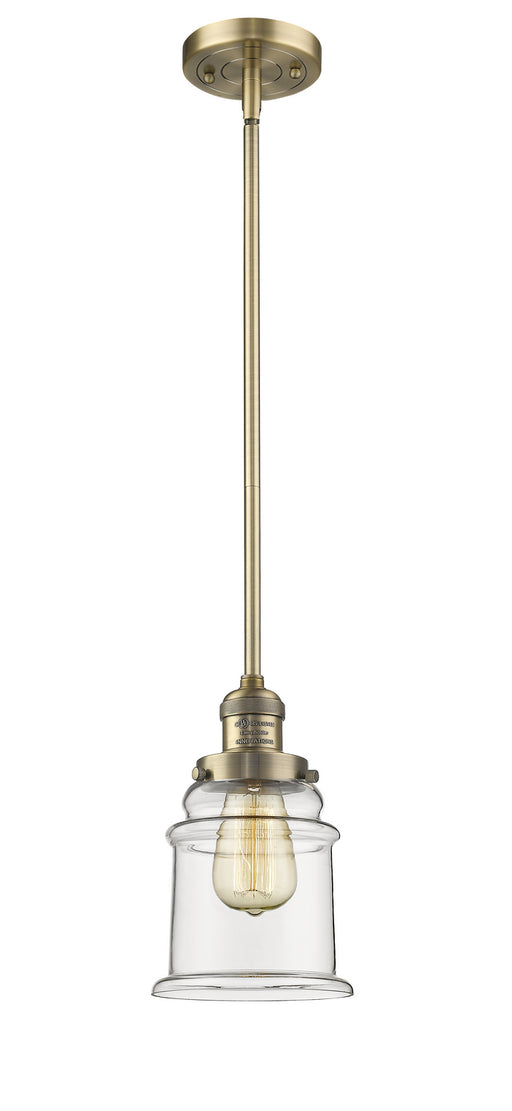 Innovations - 201S-BB-G182-LED - LED Mini Pendant - Franklin Restoration - Brushed Brass