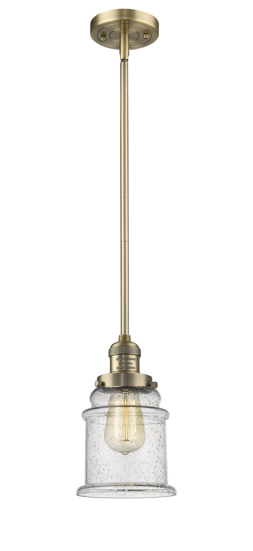 Innovations - 201S-BB-G184-LED - LED Mini Pendant - Franklin Restoration - Brushed Brass