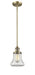 Innovations - 201S-BB-G192-LED - LED Mini Pendant - Franklin Restoration - Brushed Brass