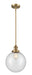 Innovations - 201S-BB-G204-10 - One Light Mini Pendant - Franklin Restoration - Brushed Brass