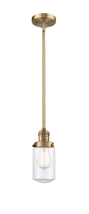 Innovations - 201S-BB-G312 - One Light Mini Pendant - Franklin Restoration - Brushed Brass