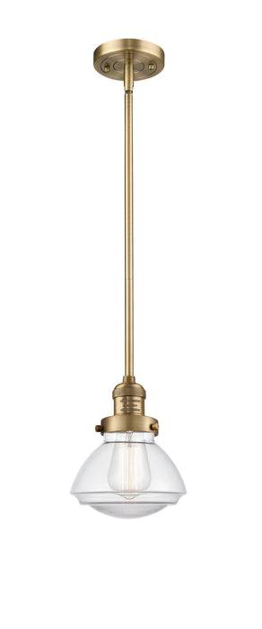 Innovations - 201S-BB-G322 - One Light Mini Pendant - Franklin Restoration - Brushed Brass
