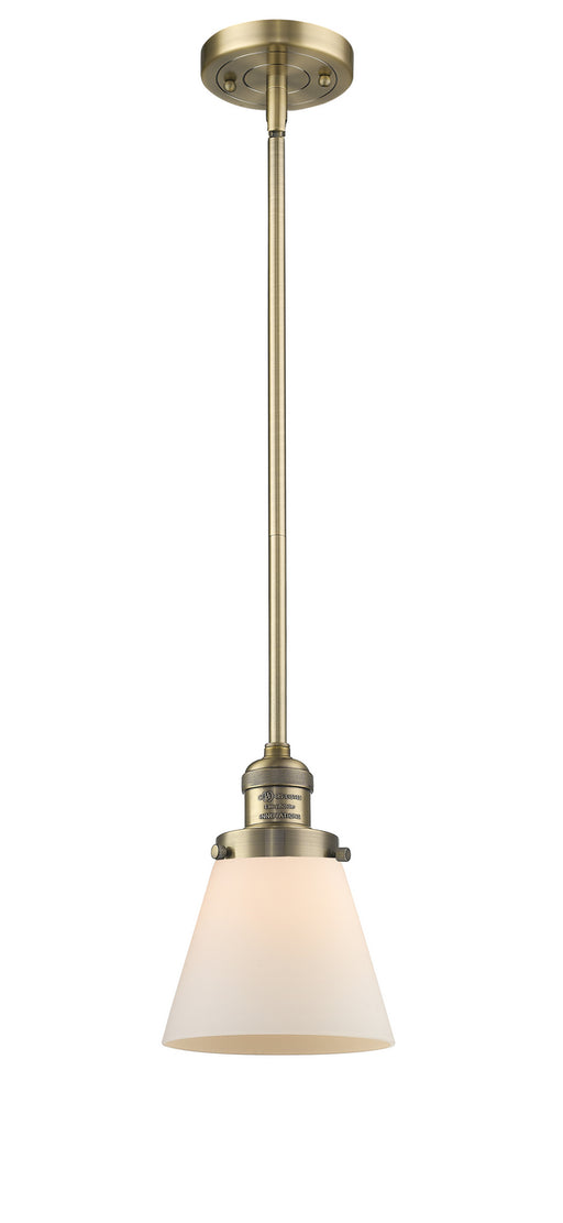 Innovations - 201S-BB-G61-LED - LED Mini Pendant - Franklin Restoration - Brushed Brass