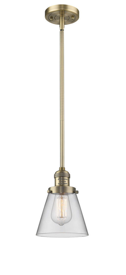 Innovations - 201S-BB-G62-LED - LED Mini Pendant - Franklin Restoration - Brushed Brass