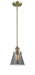 Innovations - 201S-BB-G63-LED - LED Mini Pendant - Franklin Restoration - Brushed Brass