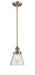 Innovations - 201S-BB-G64 - One Light Mini Pendant - Franklin Restoration - Brushed Brass