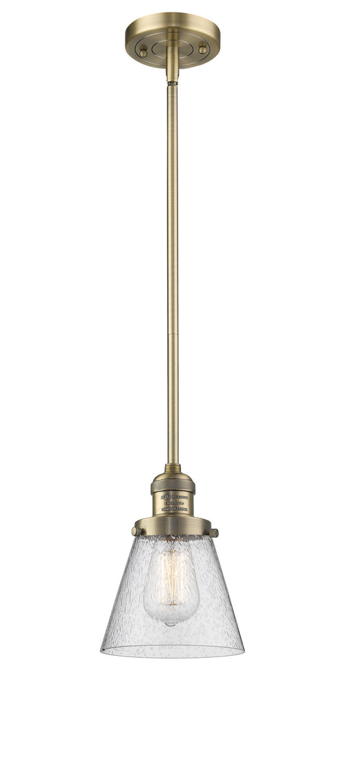 Innovations - 201S-BB-G64 - One Light Mini Pendant - Franklin Restoration - Brushed Brass