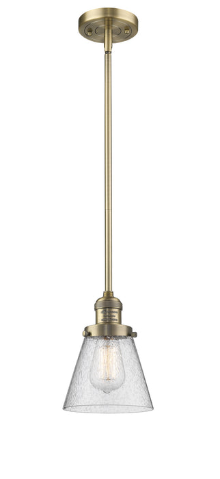 Innovations - 201S-BB-G64-LED - LED Mini Pendant - Franklin Restoration - Brushed Brass