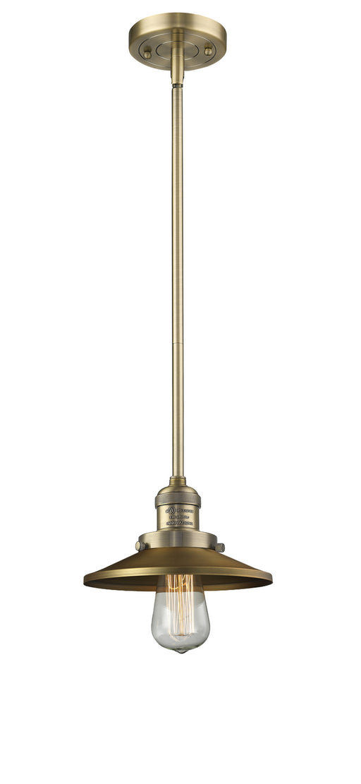 Innovations - 201S-BB-M4 - One Light Mini Pendant - Franklin Restoration - Brushed Brass