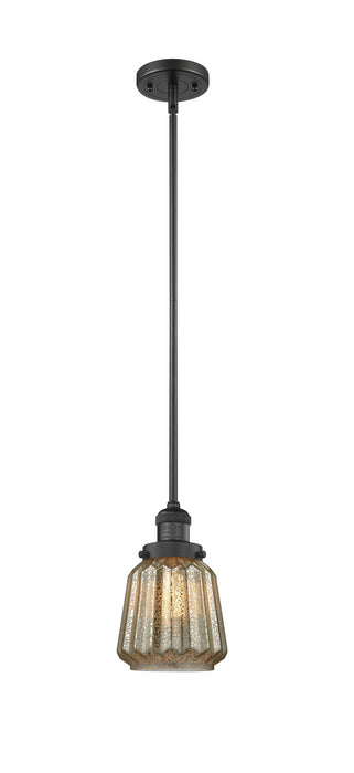 Innovations - 201S-BK-G146-LED - LED Mini Pendant - Franklin Restoration - Matte Black