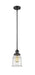 Innovations - 201S-BK-G182 - One Light Mini Pendant - Franklin Restoration - Matte Black