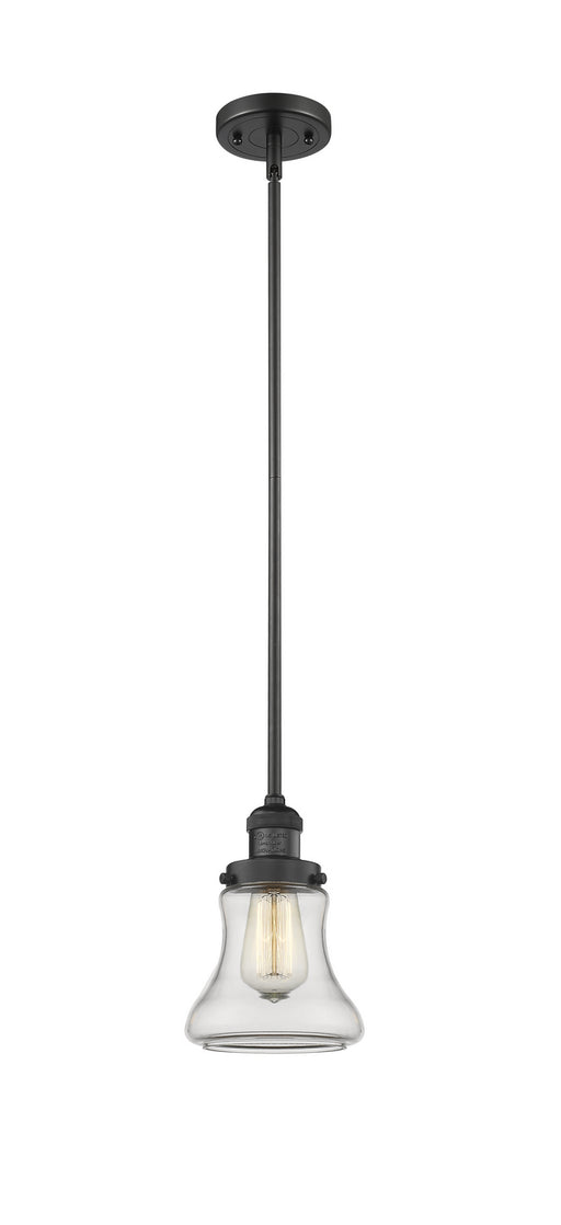 Innovations - 201S-BK-G192 - One Light Mini Pendant - Franklin Restoration - Matte Black