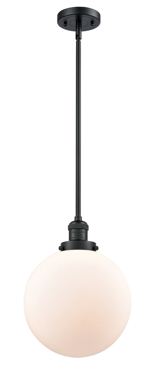 Innovations - 201S-BK-G201-10-LED - LED Mini Pendant - Franklin Restoration - Matte Black