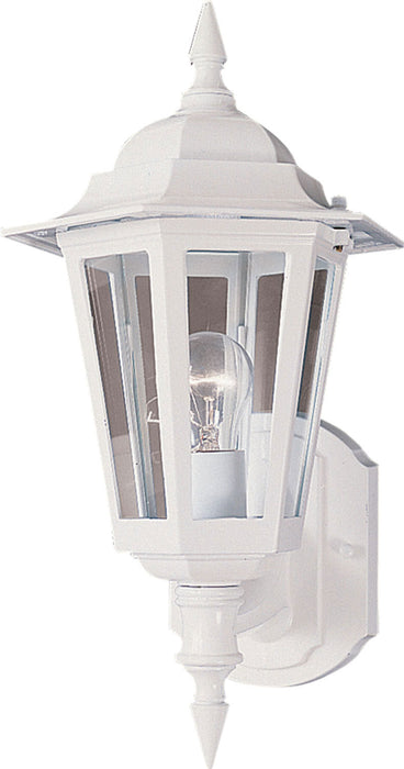 Maxim - 3000CLWT - One Light Outdoor Wall Lantern - Builder Cast - White