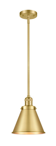 Franklin Restoration One Light Mini Pendant Satin Gold