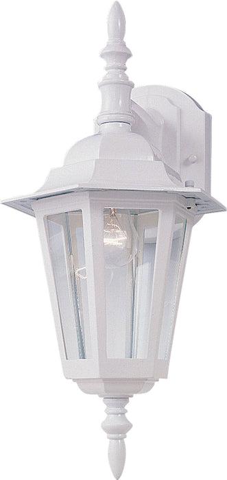 Maxim - 3002CLWT - One Light Outdoor Wall Lantern - Builder Cast - White