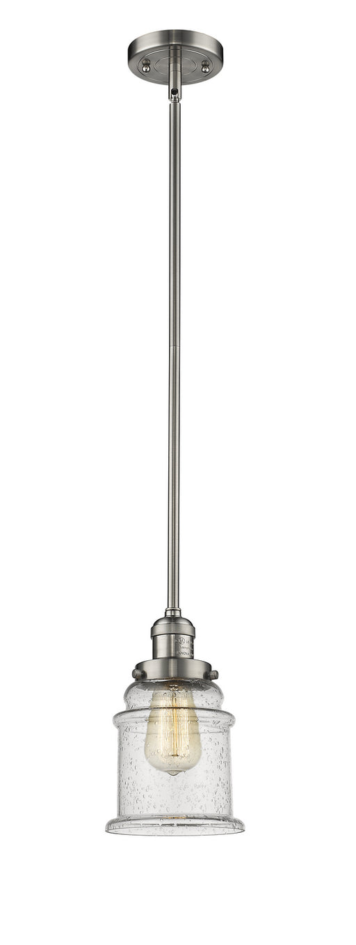 Innovations - 201S-SN-G184-LED - LED Mini Pendant - Franklin Restoration - Brushed Satin Nickel