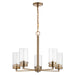 Nuvo Lighting - 60-7535 - Five Light Chandelier - Intersection - Burnished Brass