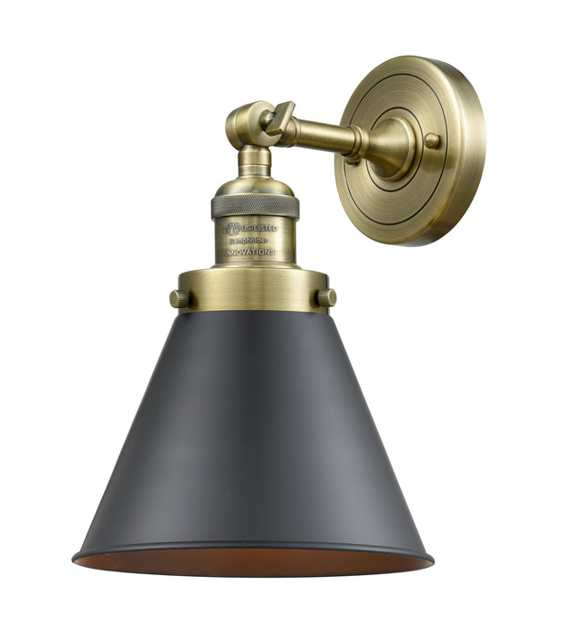 Innovations - 203-AB-M13-BK - One Light Wall Sconce - Franklin Restoration - Antique Brass