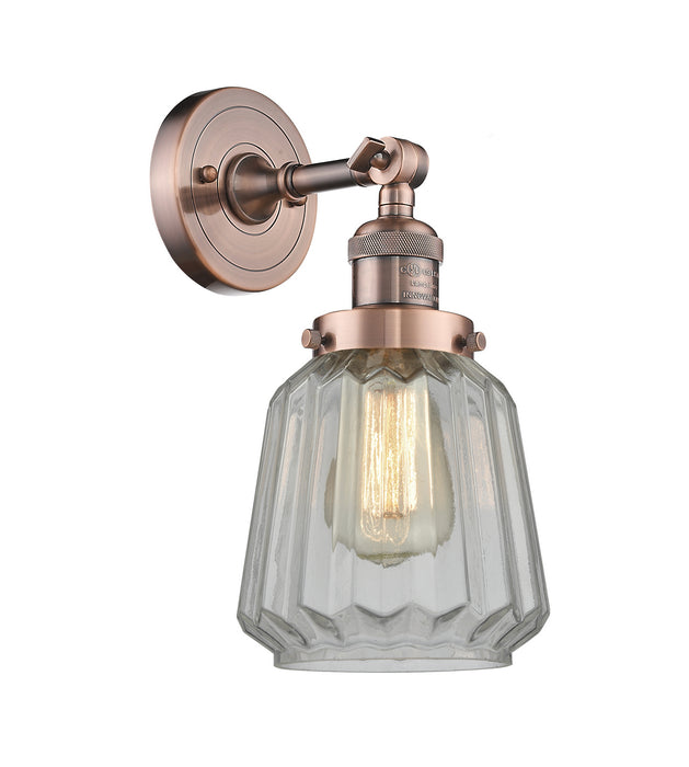 Innovations - 203-AC-G142-LED - LED Wall Sconce - Franklin Restoration - Antique Copper