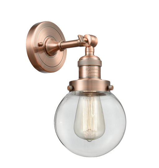 Innovations - 203-AC-G202-6-LED - LED Wall Sconce - Franklin Restoration - Antique Copper