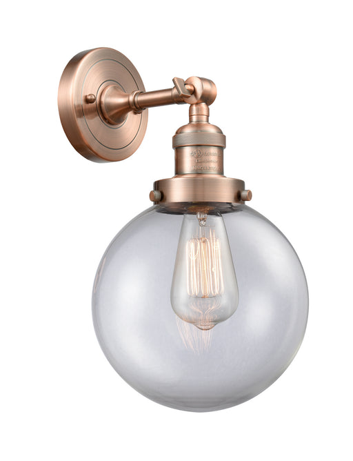 Innovations - 203-AC-G202-8 - One Light Wall Sconce - Franklin Restoration - Antique Copper