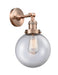 Innovations - 203-AC-G202-8 - One Light Wall Sconce - Franklin Restoration - Antique Copper