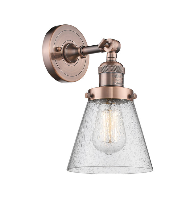 Innovations - 203-AC-G64 - One Light Wall Sconce - Franklin Restoration - Antique Copper